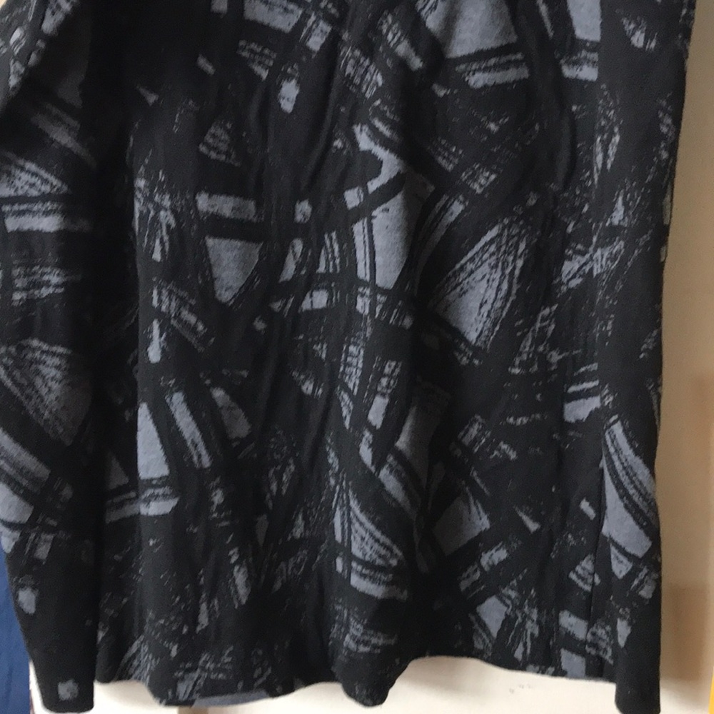 Black and grey pencil skirt